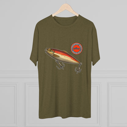 Country Boy Fishing Lure Unisex Tri-Blend Crew Tee
