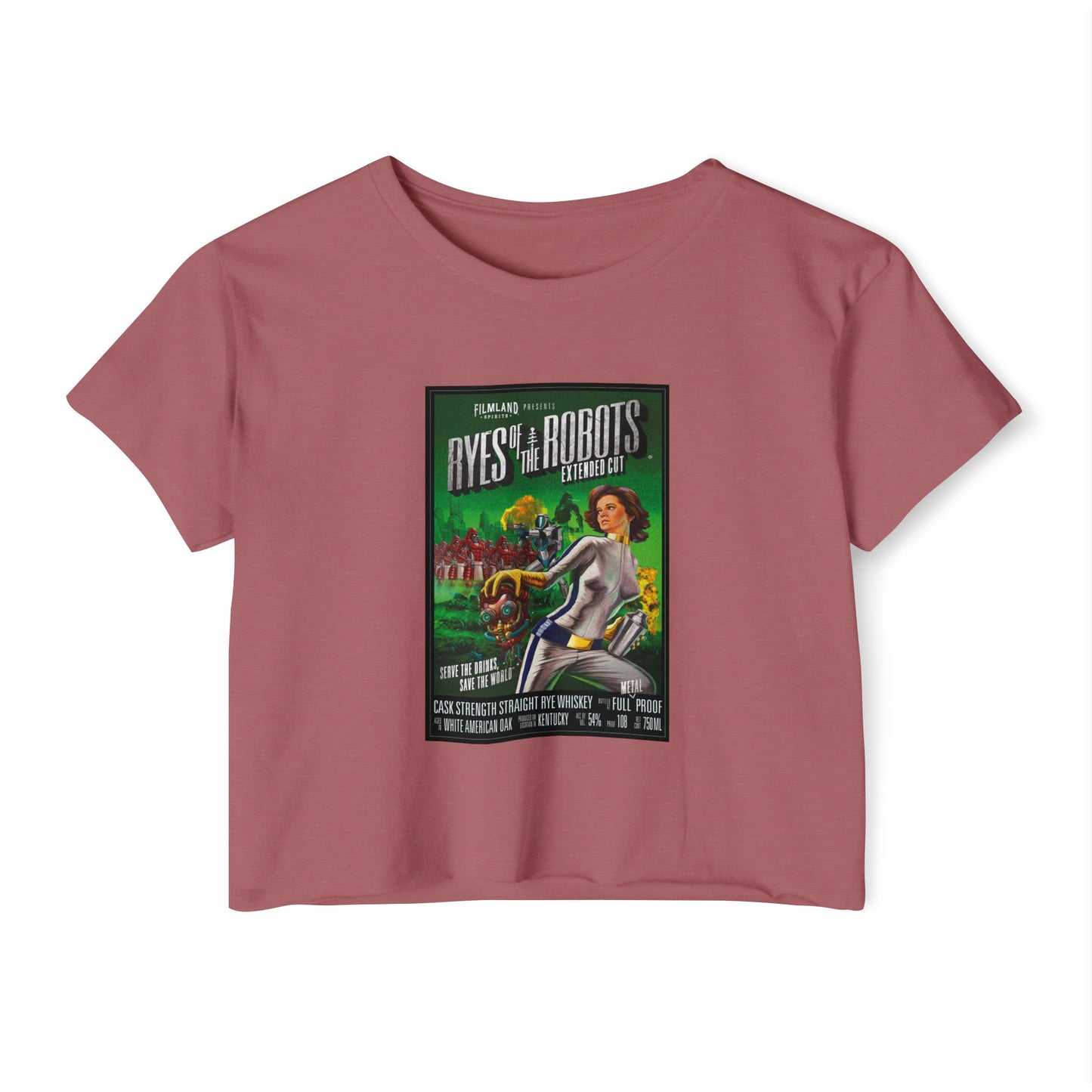 Filmland Ryes of the Robots Women's Festival Crop Top