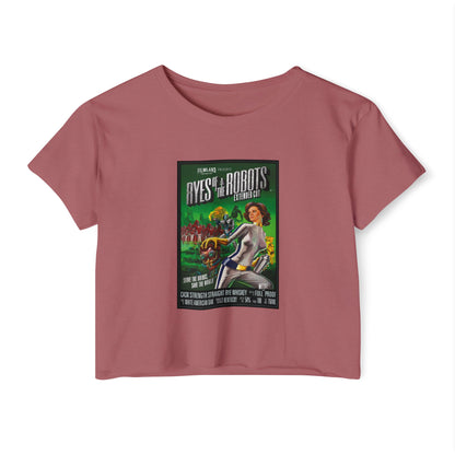 Filmland Ryes of the Robots Women's Festival Crop Top