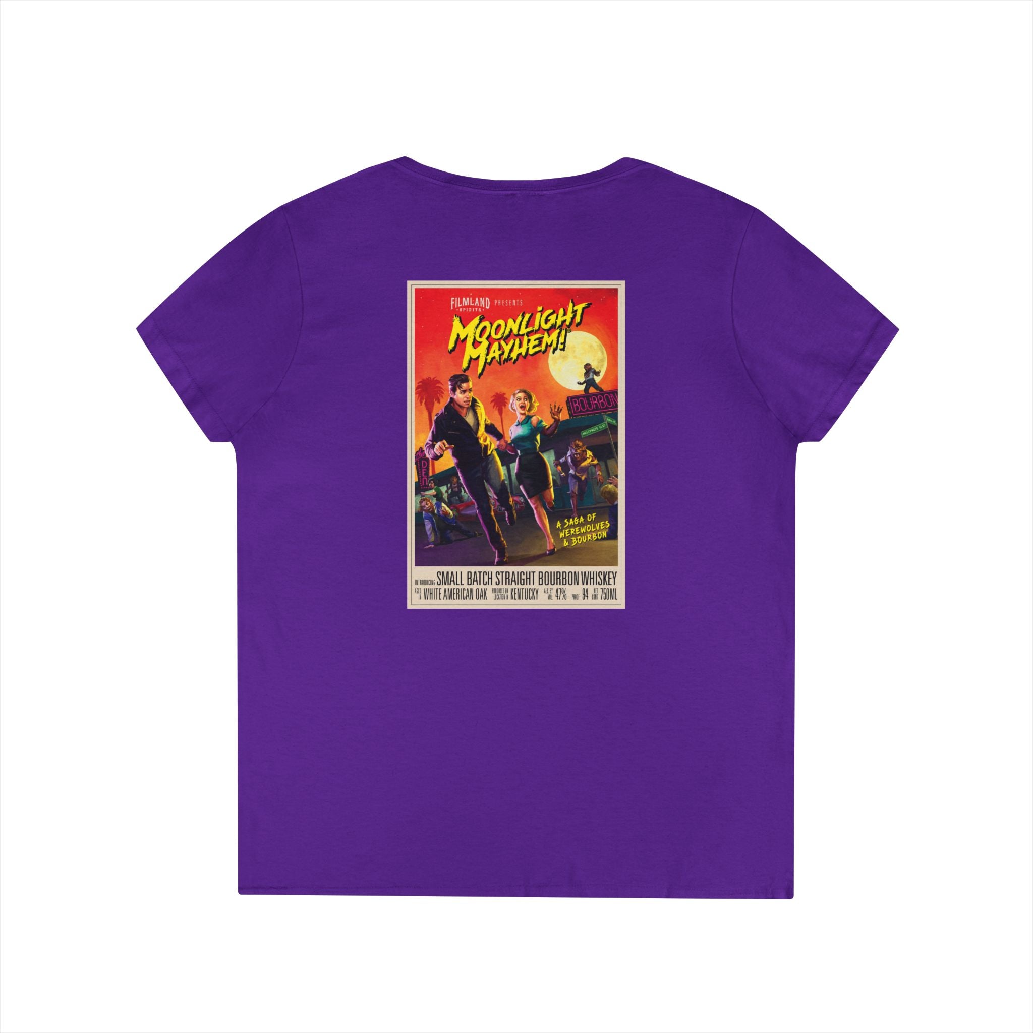 Filmland Ladies' V-Neck T-Shirt-14