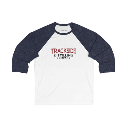 Trackside Distilling Raglan Unisex 3\4 Sleeve Baseball Tee