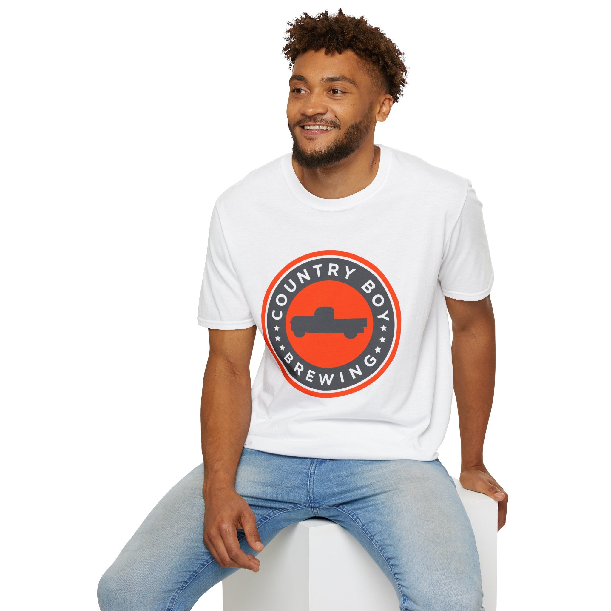 Country Boy Brewing Logo Unisex Softstyle T-Shirt-13