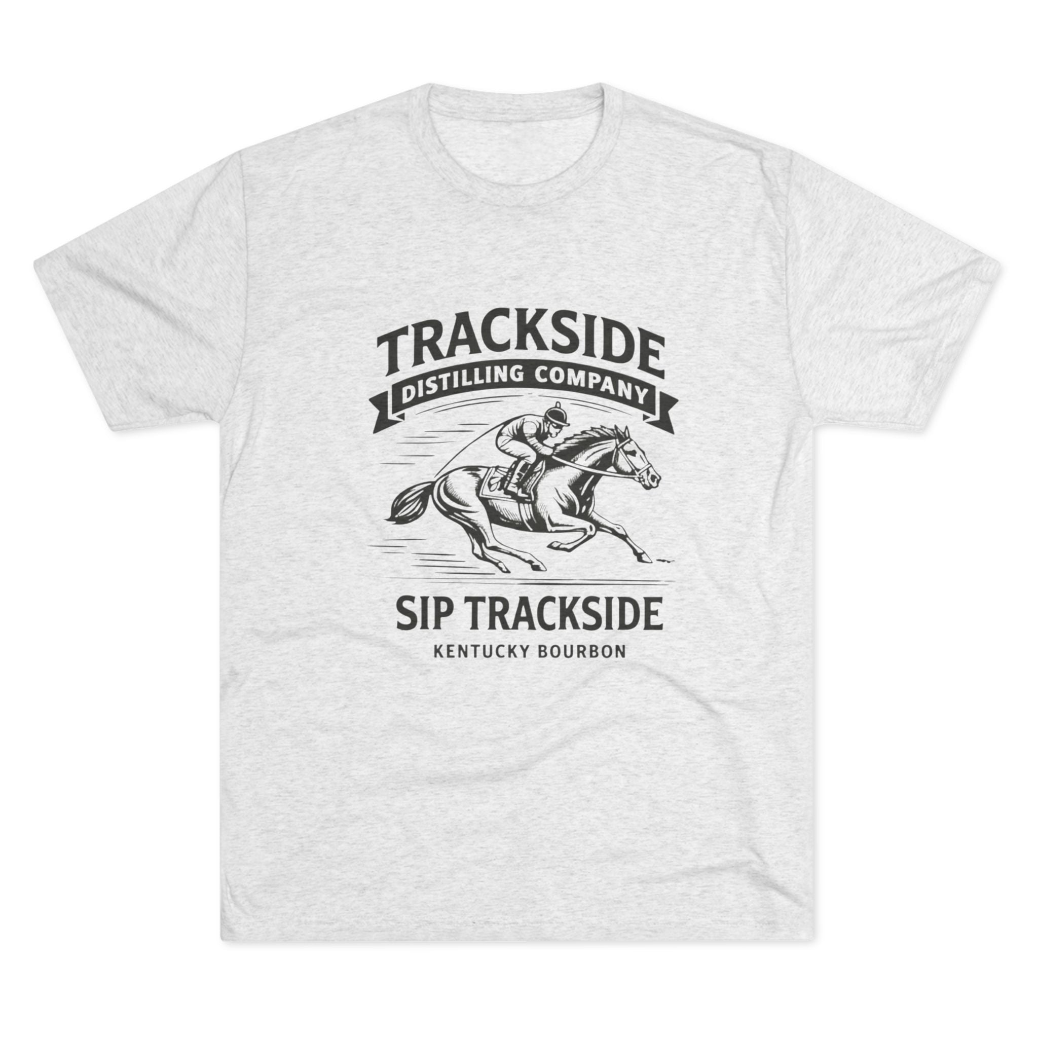 Trackside Bourbon Unisex Tri-Blend Crew Tee-3