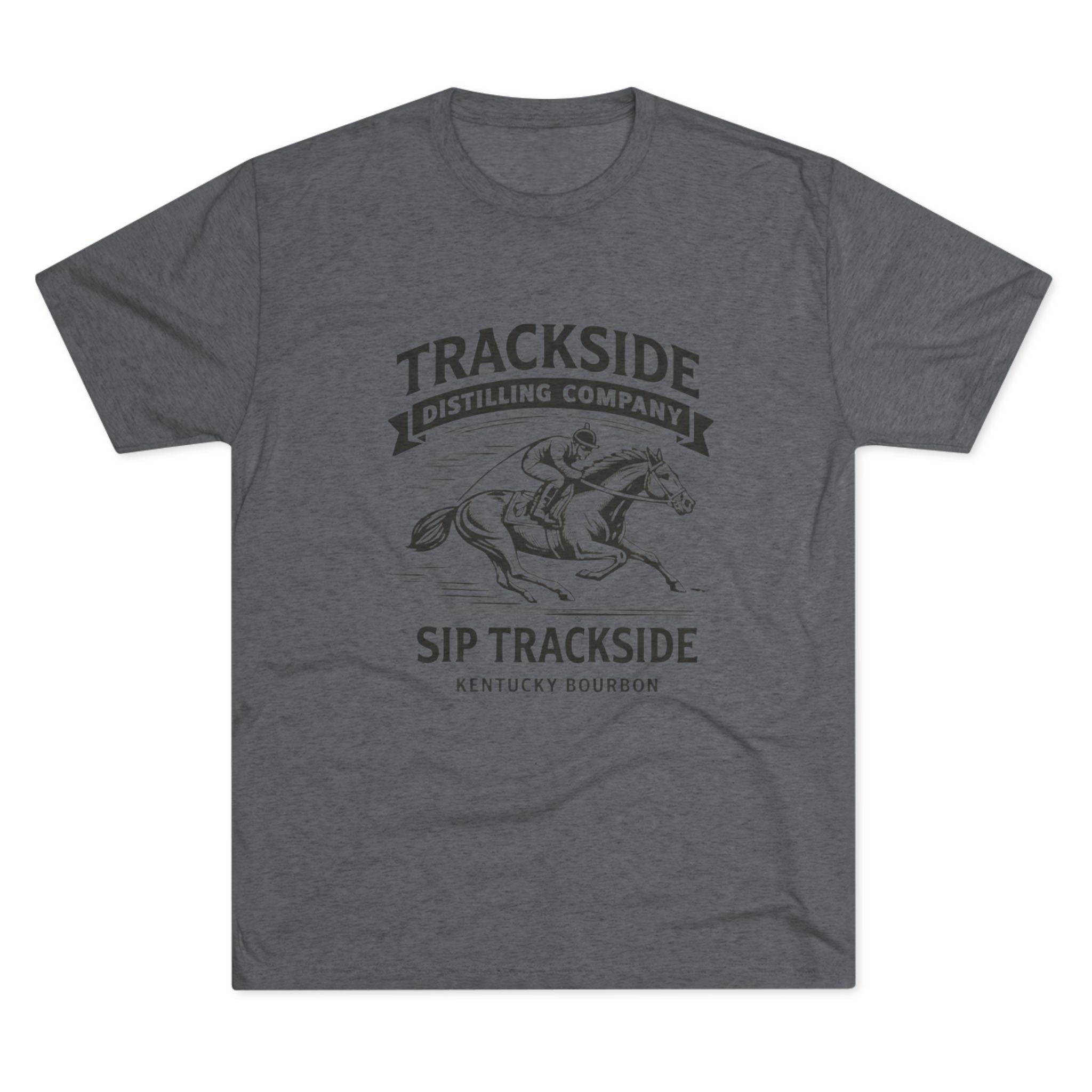 Trackside Bourbon Unisex Tri-Blend Crew Tee-4