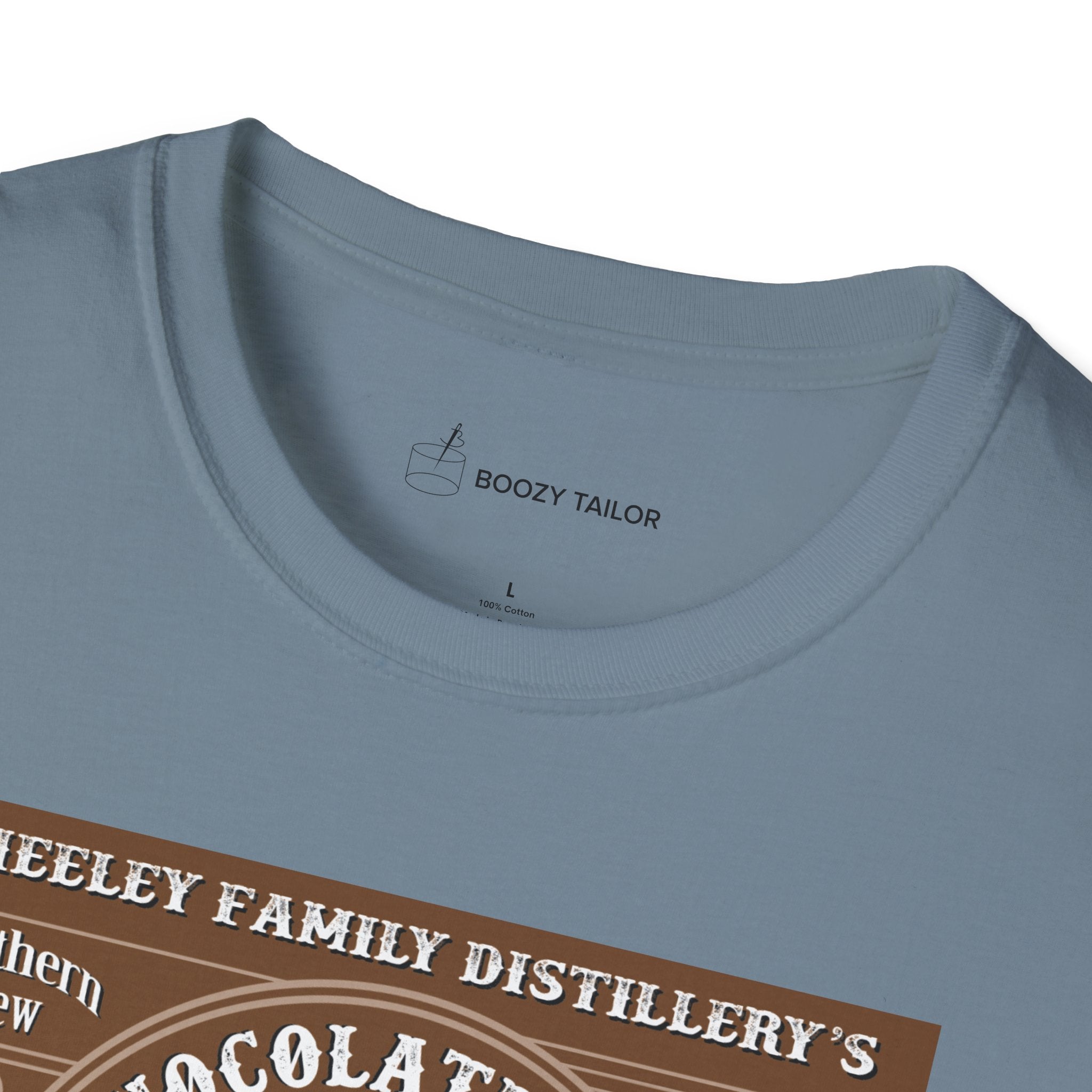 Neeley Family Distillery's Chocolate Moonshine Truffle Unisex Softstyle T-Shirt-17