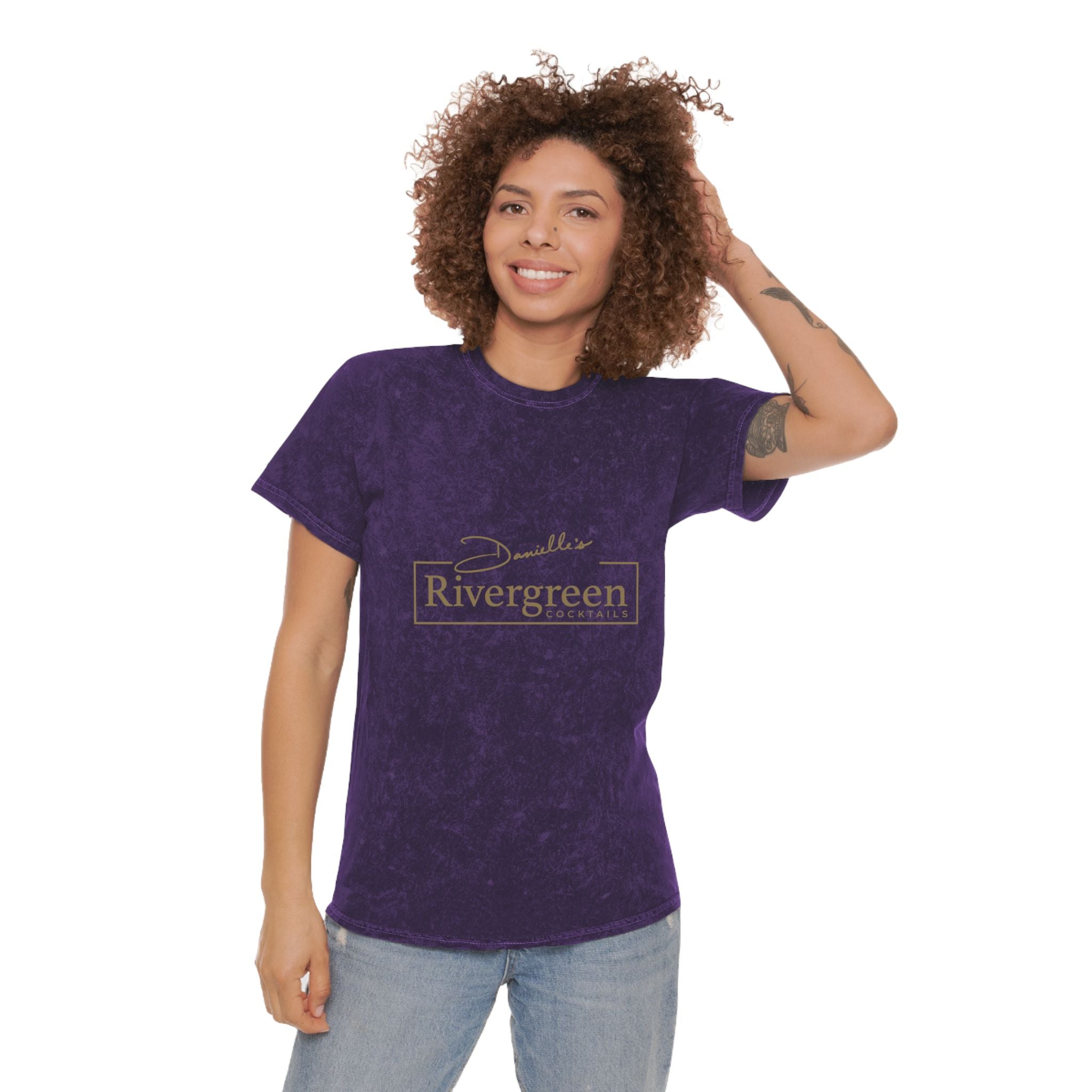 Rivergreen Cocktails Unisex Mineral Wash T-Shirt-16