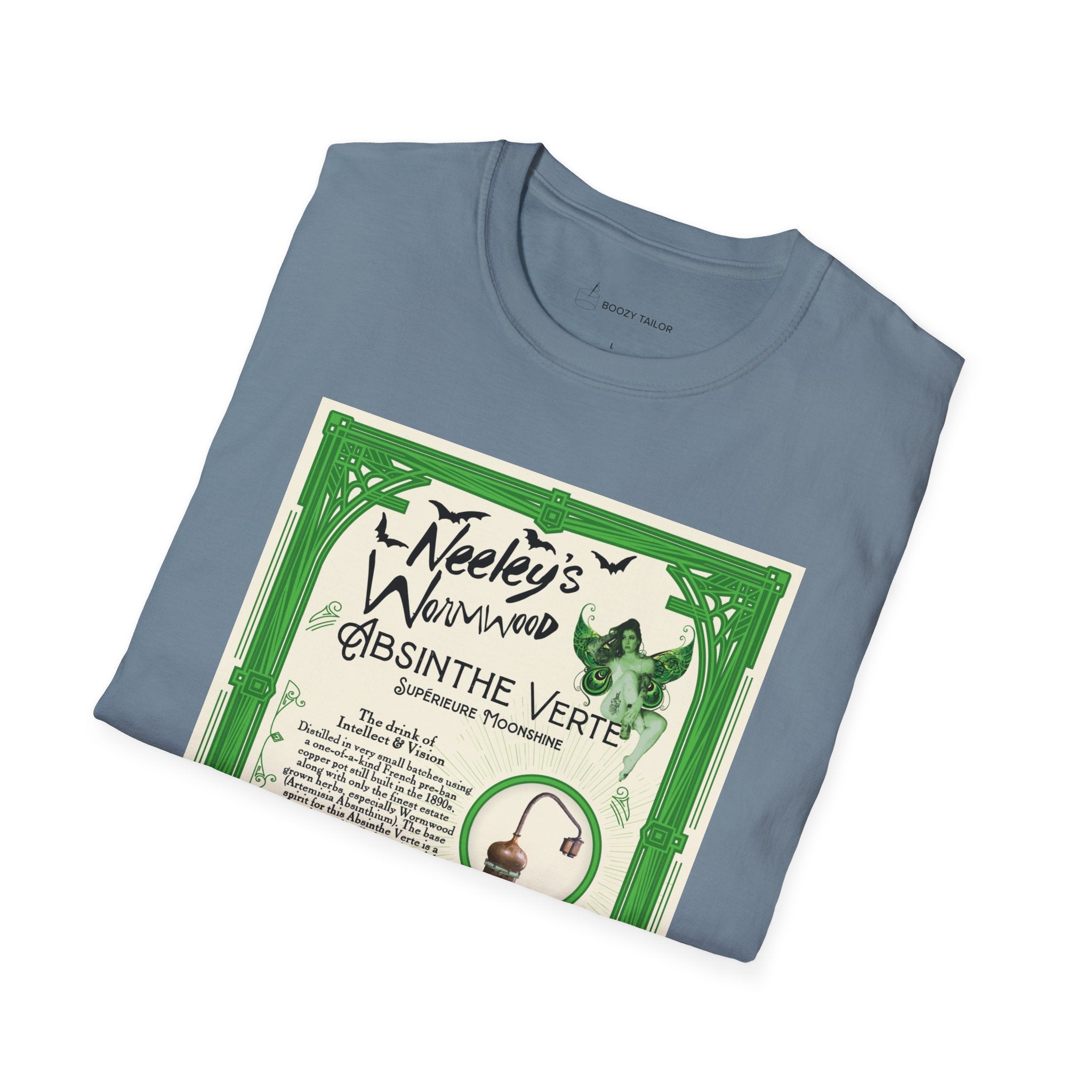 Neeley's Wormwood Absinthe Unisex Softstyle T-Shirt-18