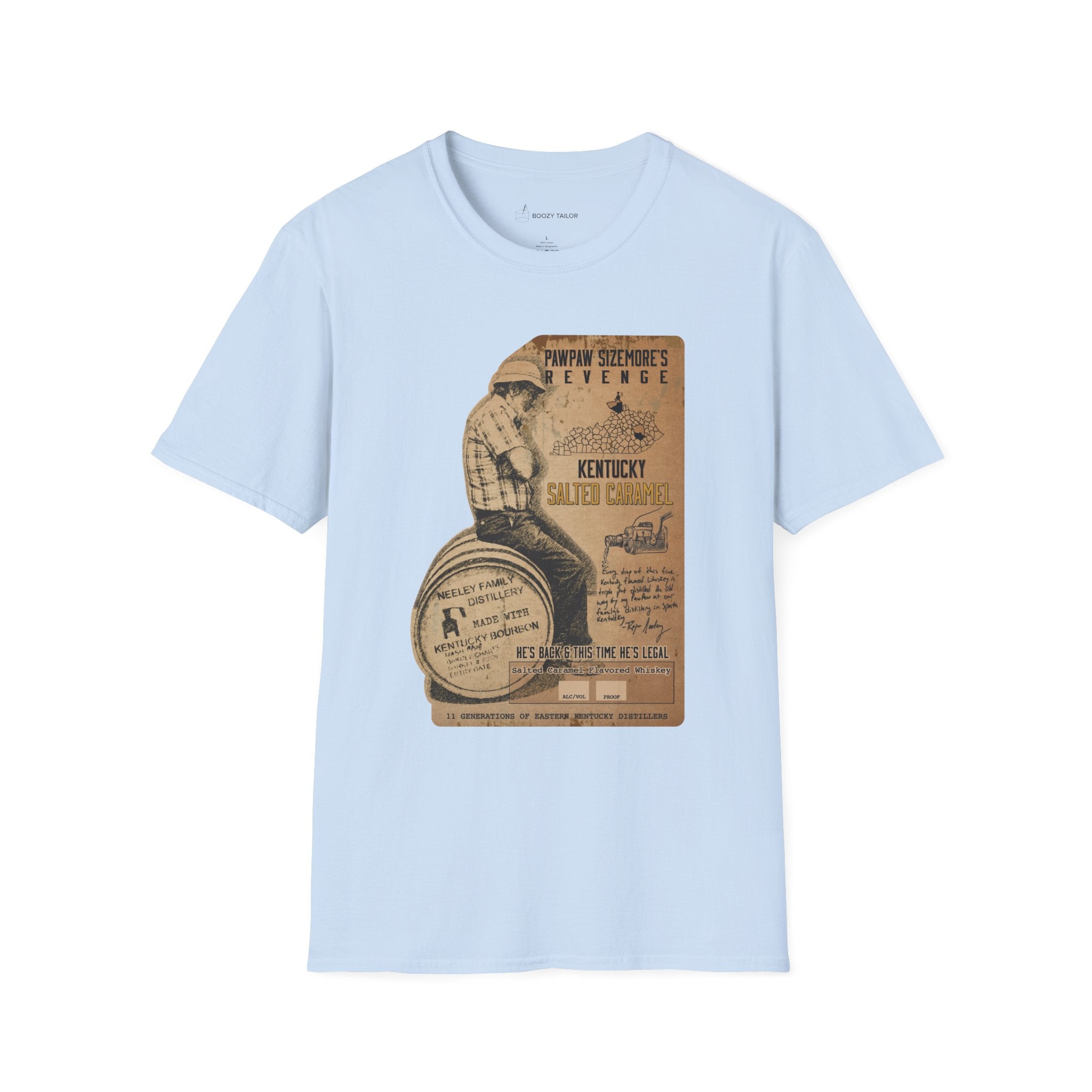 Neeley Family Distillery Papa Sizemore's Revenge Unisex Softstyle T-Shirt-9