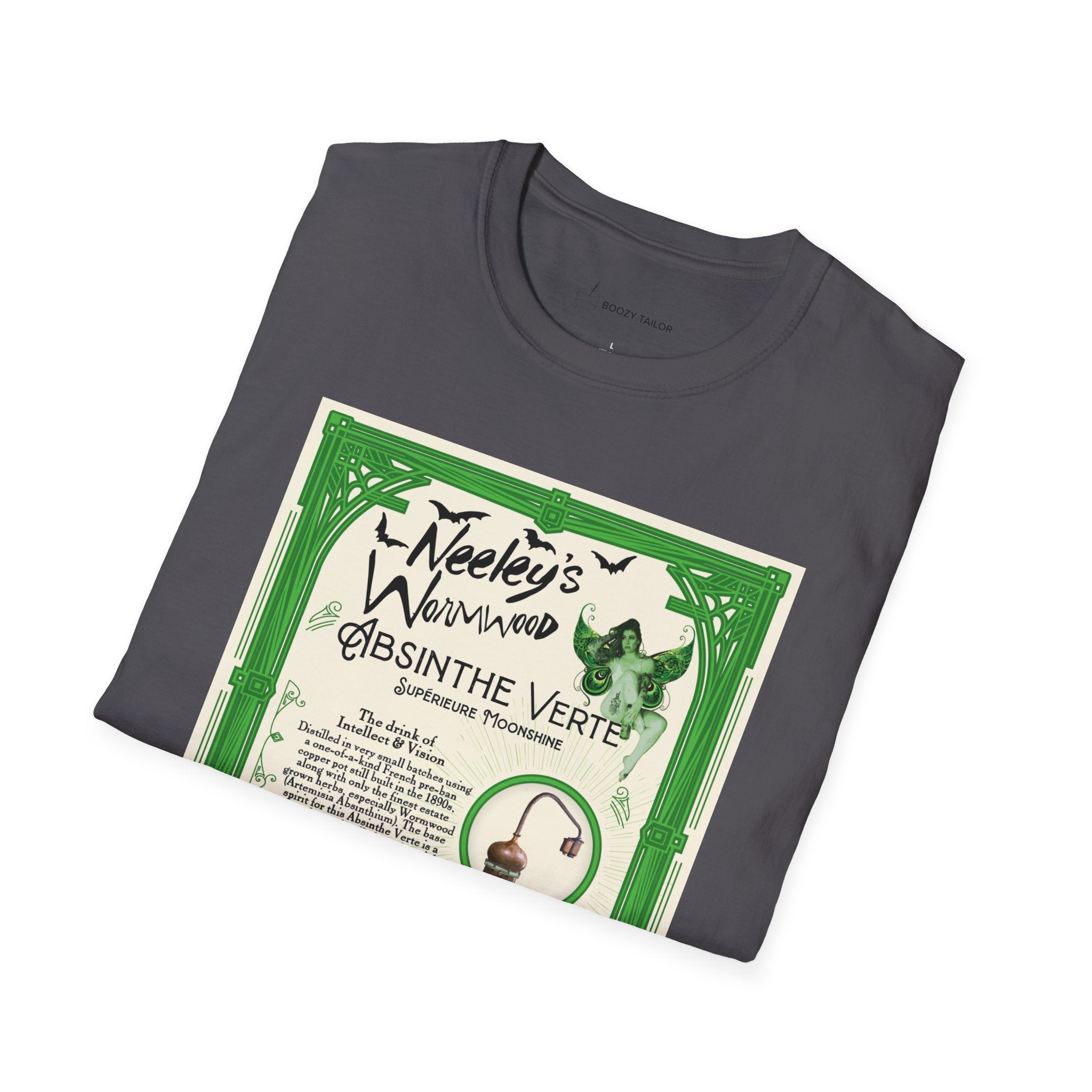 Neeley's Wormwood Absinthe Unisex Softstyle T-Shirt-21