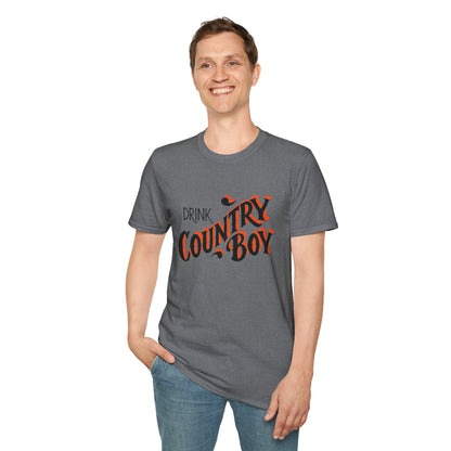 Drink Country Boy Beer Unisex Softstyle T-Shirt