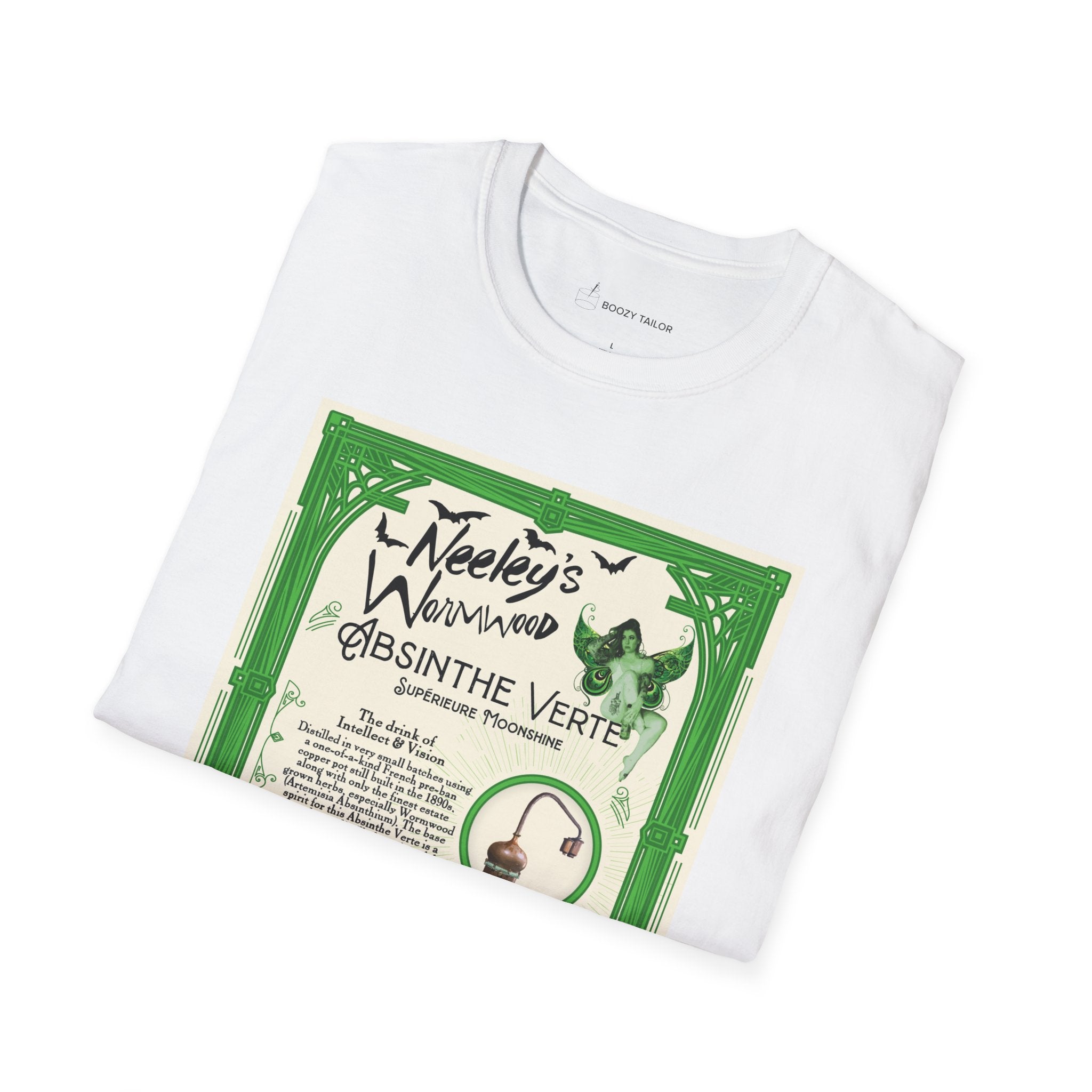 Neeley's Wormwood Absinthe Unisex Softstyle T-Shirt-12