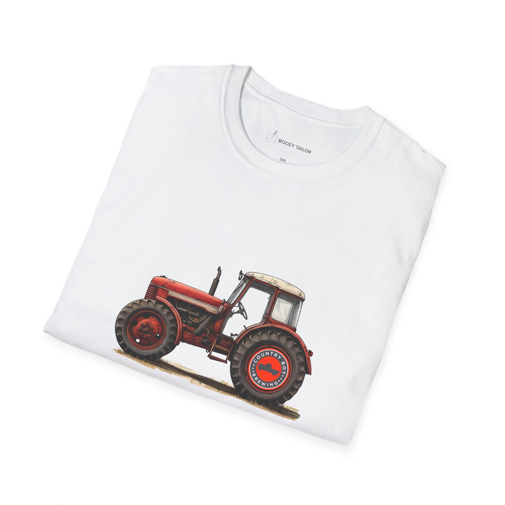 Country Boy Brewing Tractor Unisex Softstyle T-Shirt-15