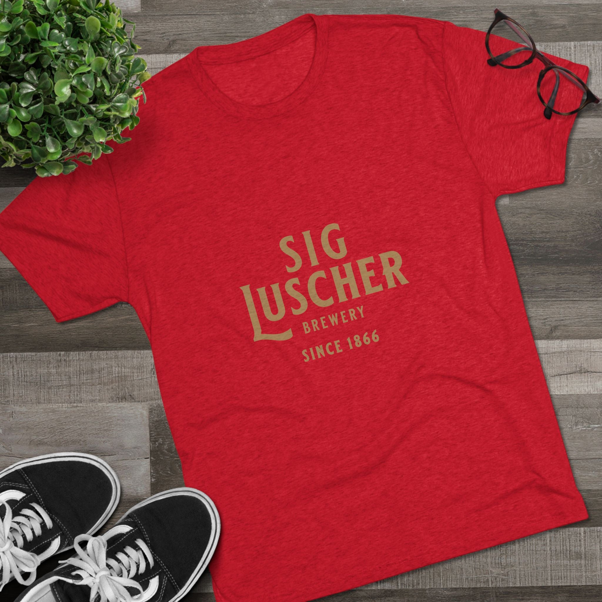 Sig Luscher Brewery Unisex Tri-Blend Crew Tee-25