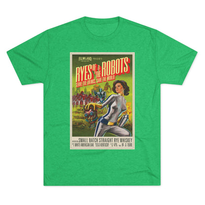 Filmland Ryes of the Robots Unisex Tri-Blend Crew Tee