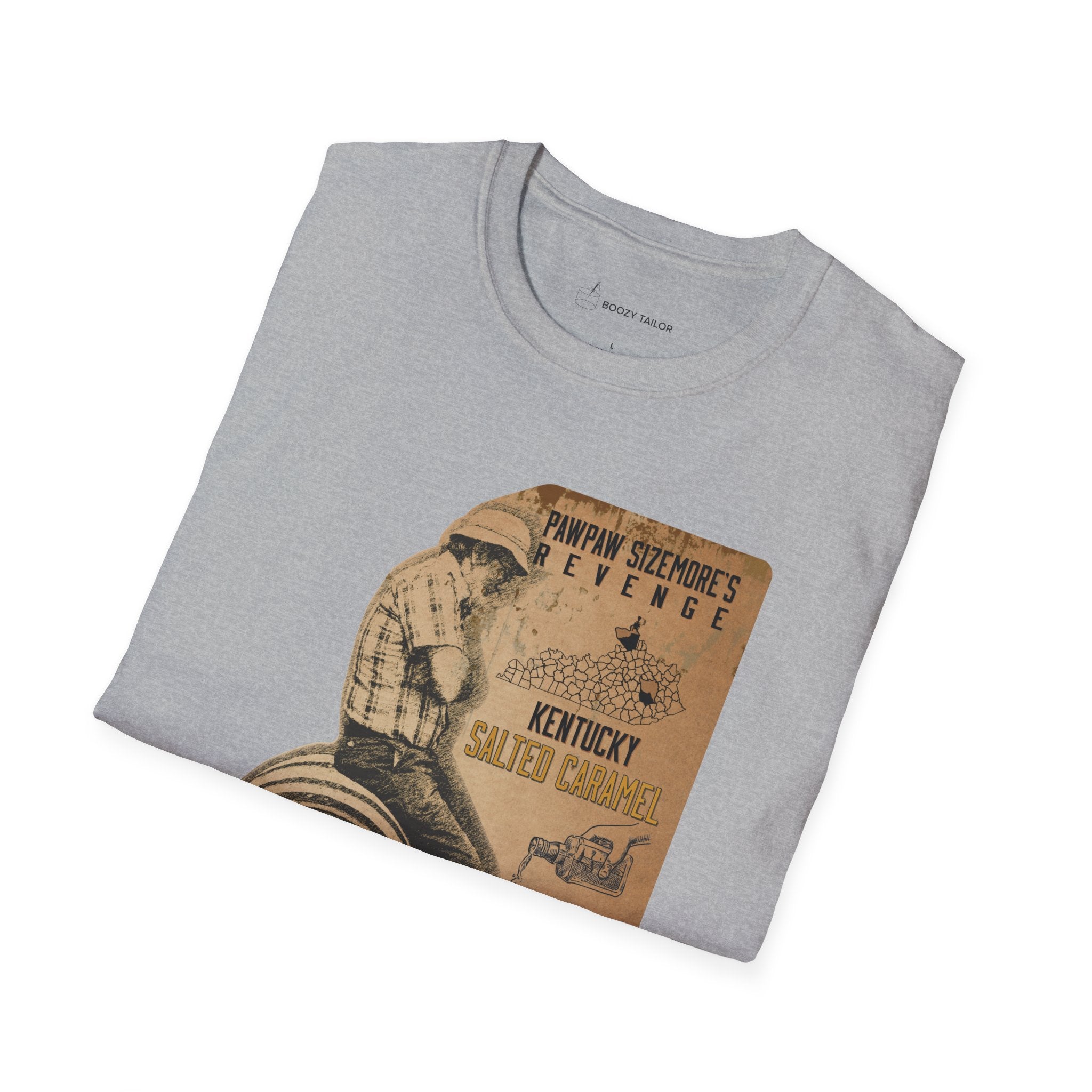 Neeley Family Distillery Papa Sizemore's Revenge Unisex Softstyle T-Shirt-21