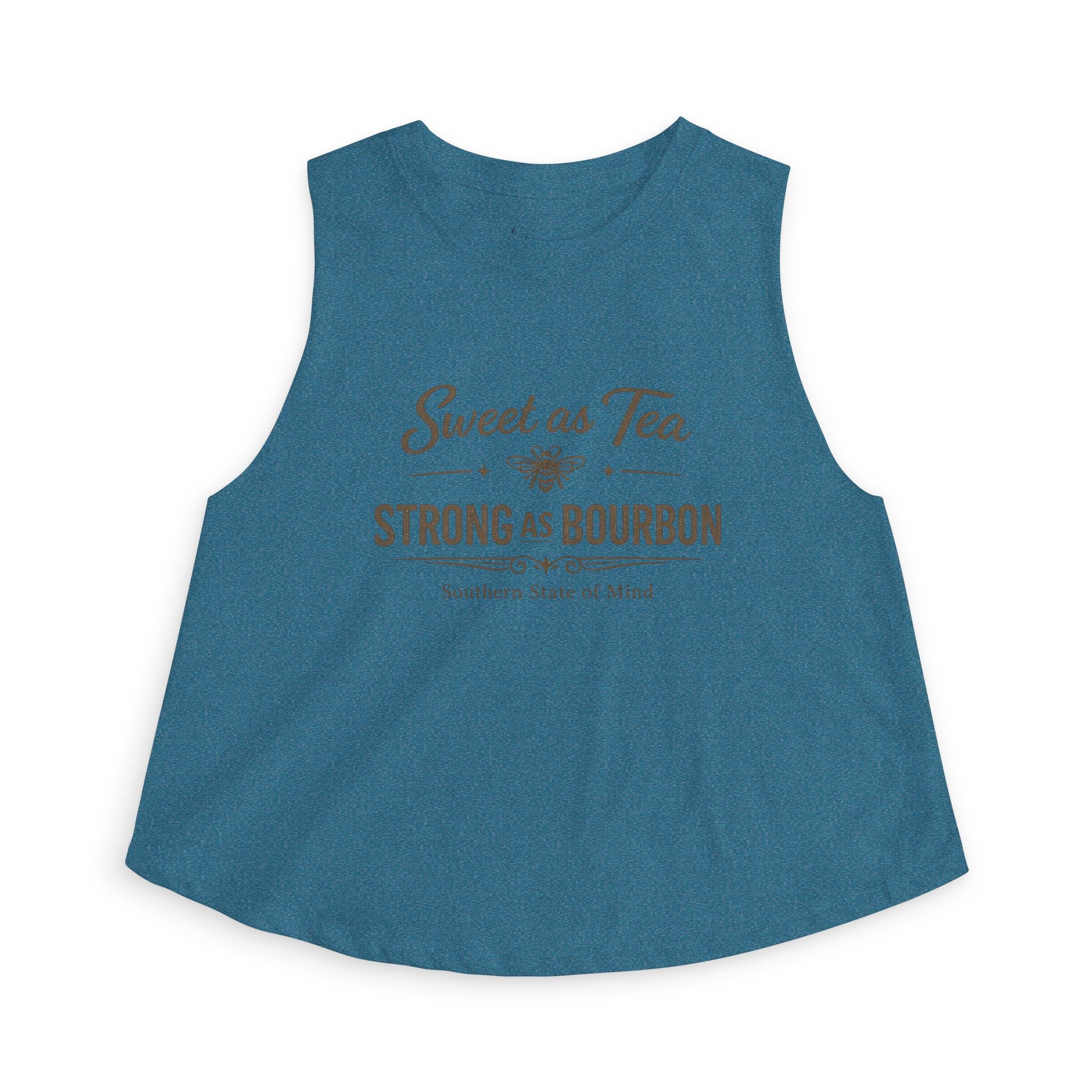 Sweet as Tea. Strong as Bourbon. Women's Crop Top-6