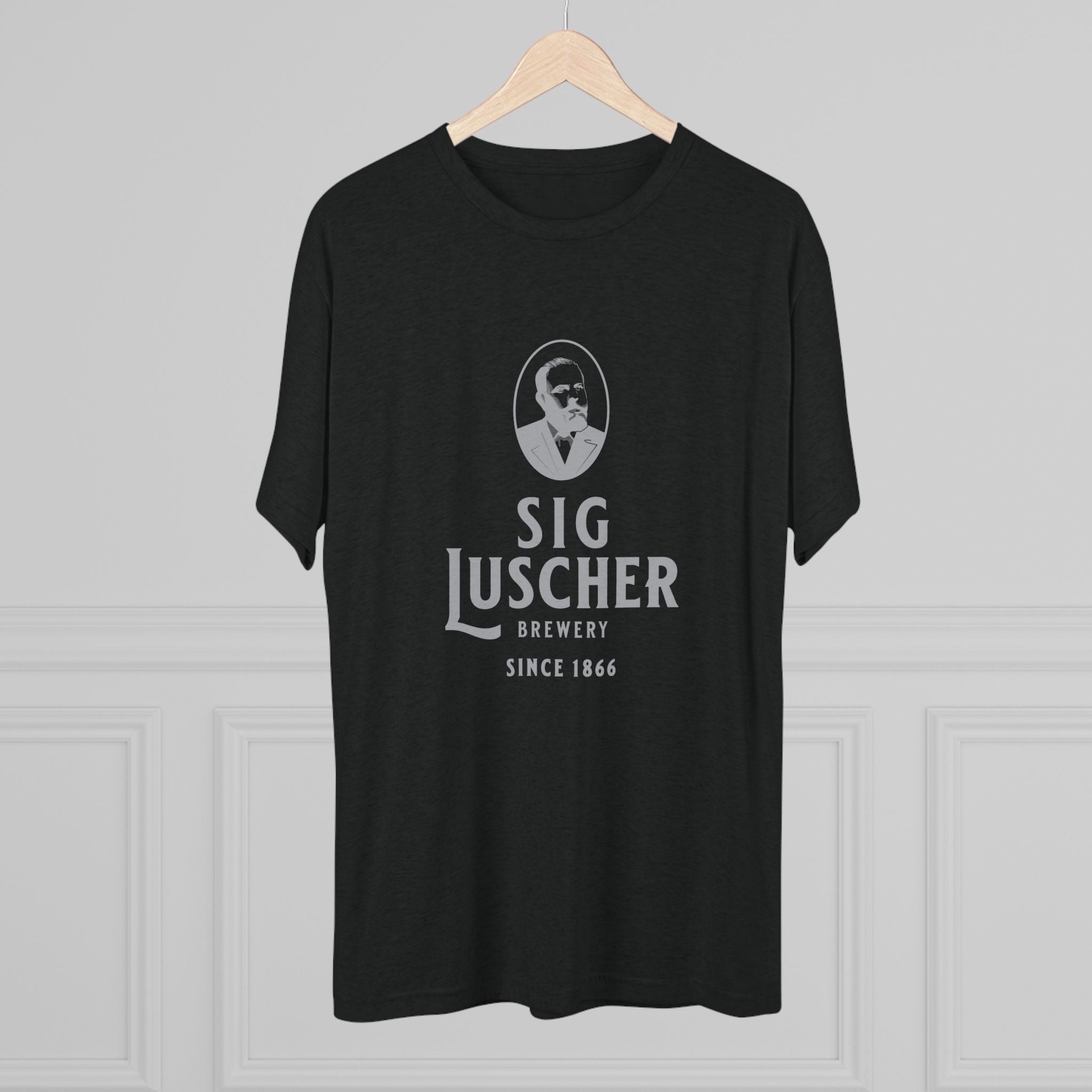 Sig Luscher Brewery Unisex Tri-Blend Crew Tee-10