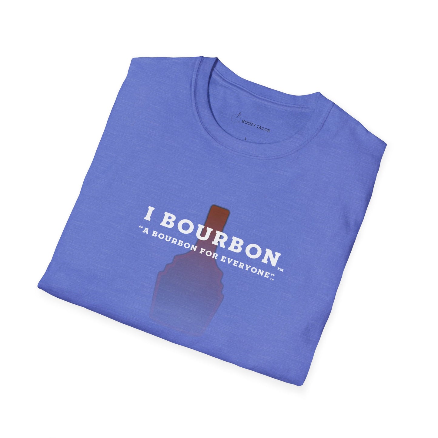 I Bourbon Faded Bottle Unisex Softstyle T-Shirt