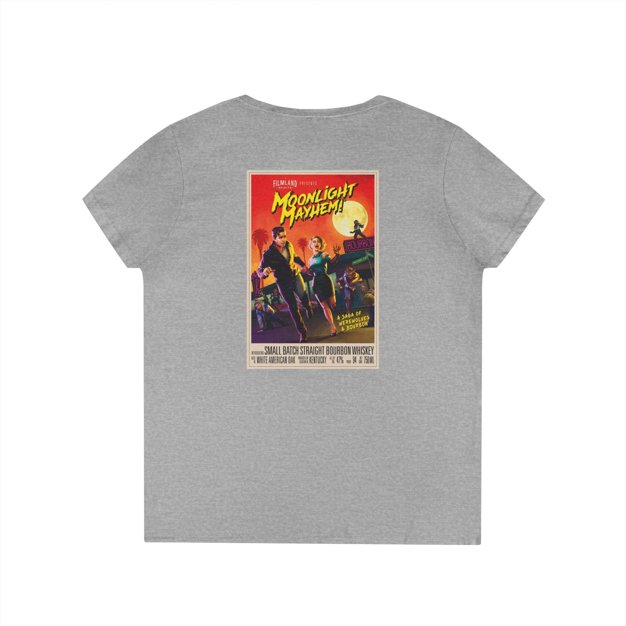Filmland Ladies' V-Neck T-Shirt-11