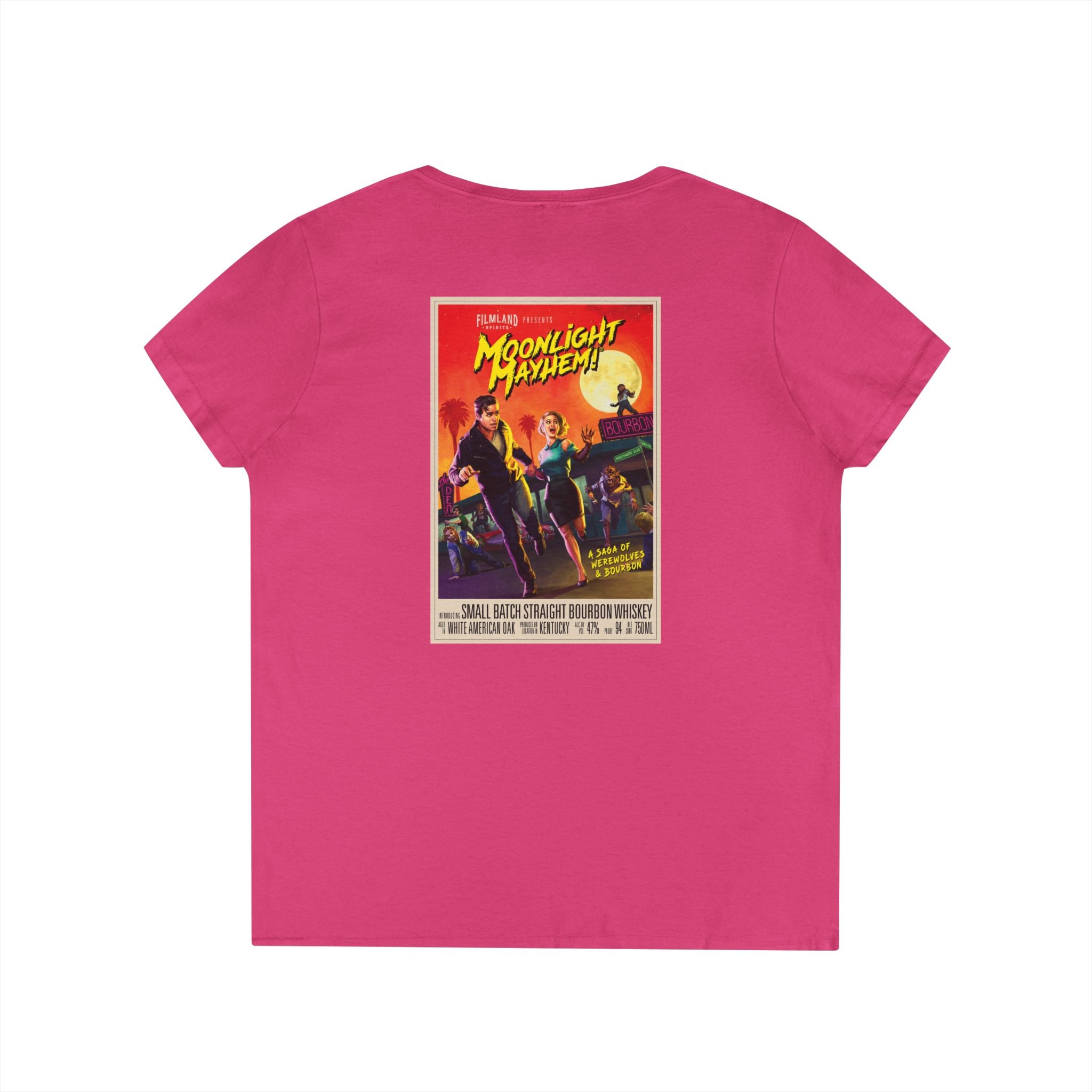 Filmland Ladies' V-Neck T-Shirt-9