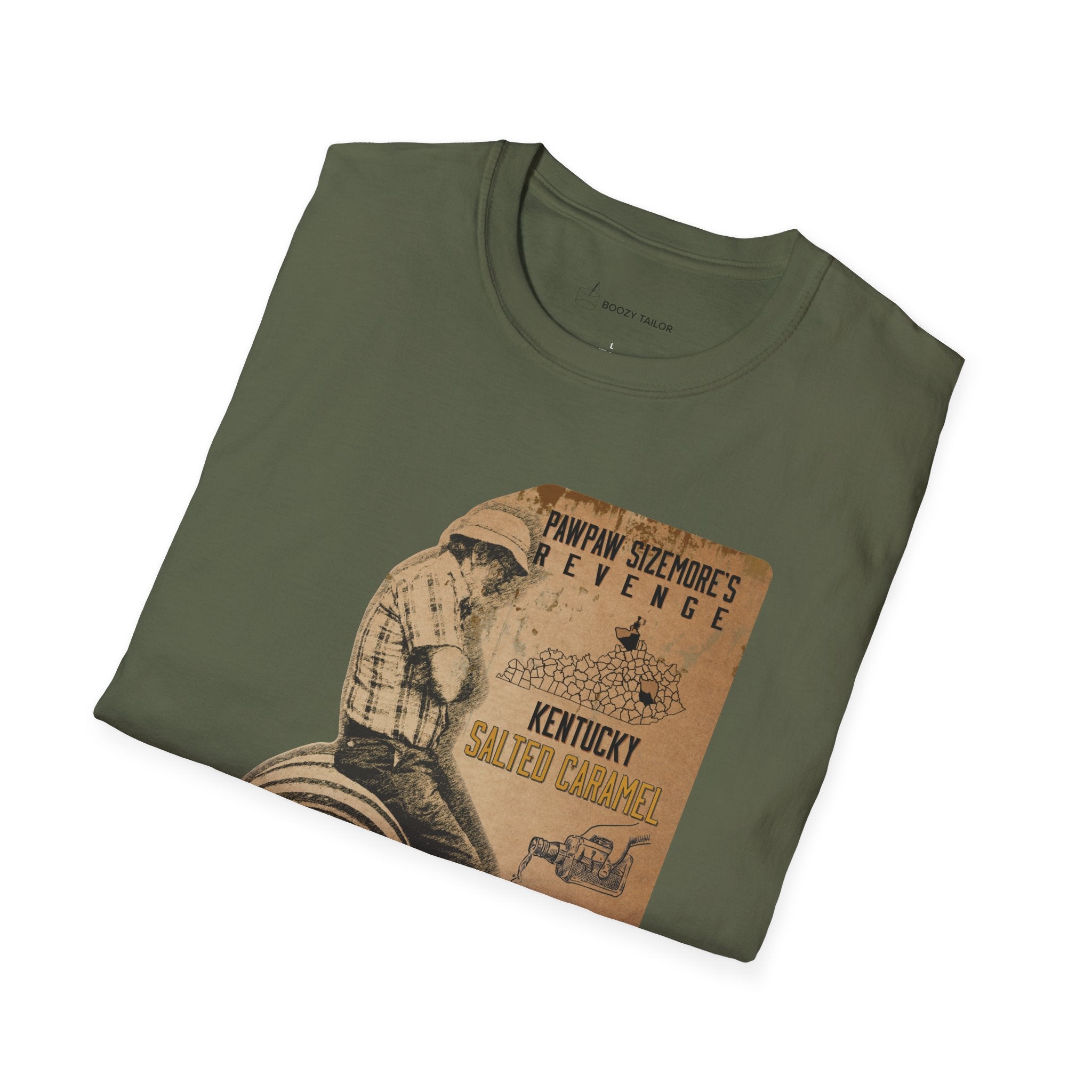 Neeley Family Distillery Papa Sizemore's Revenge Unisex Softstyle T-Shirt-12