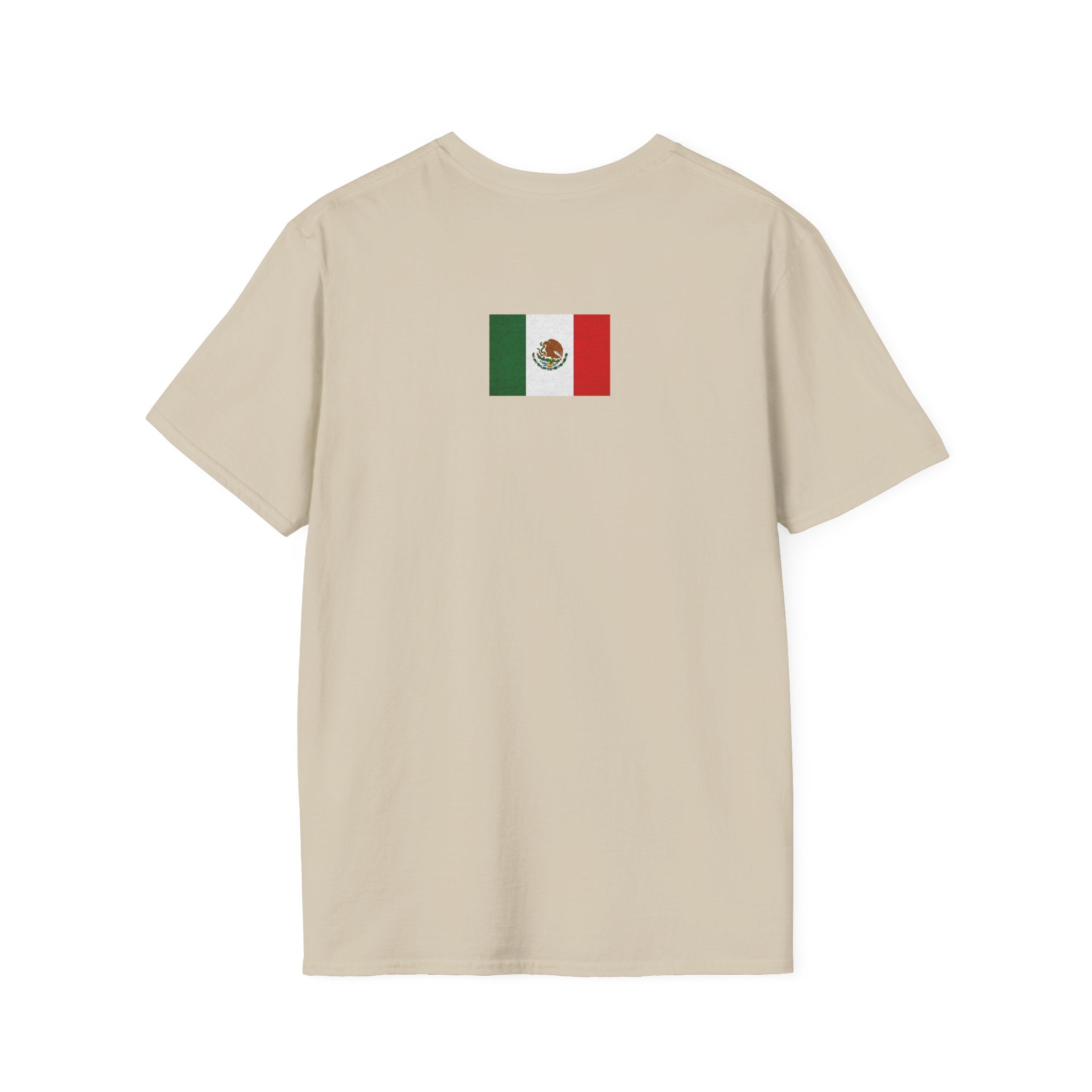 Yola Mezcal Faded Bottle Unisex Softstyle T-Shirt-9