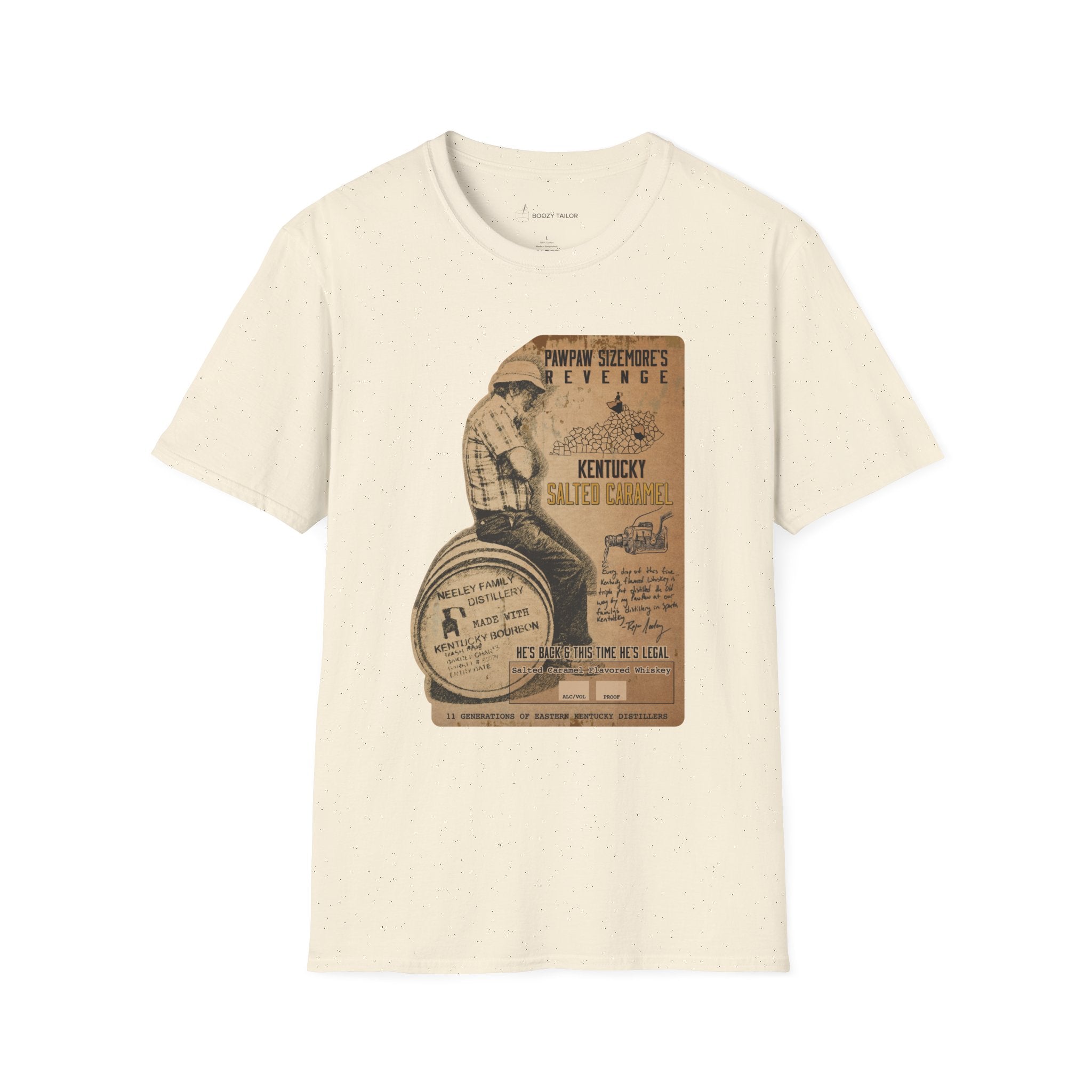 Neeley Family Distillery Papa Sizemore's Revenge Unisex Softstyle T-Shirt-7