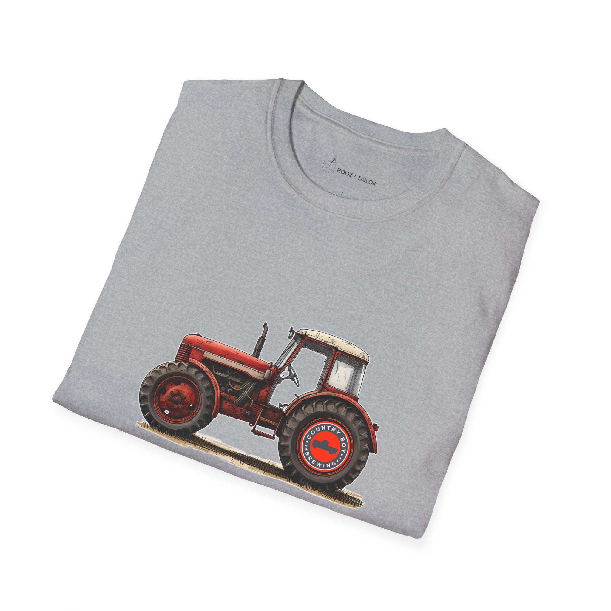 Country Boy Brewing Tractor Unisex Softstyle T-Shirt-24
