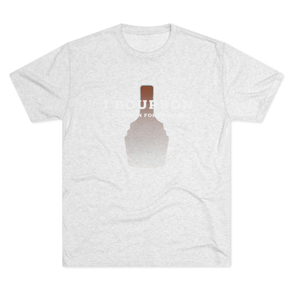 I Bourbon Outline Unisex Tri-Blend Crew Tee