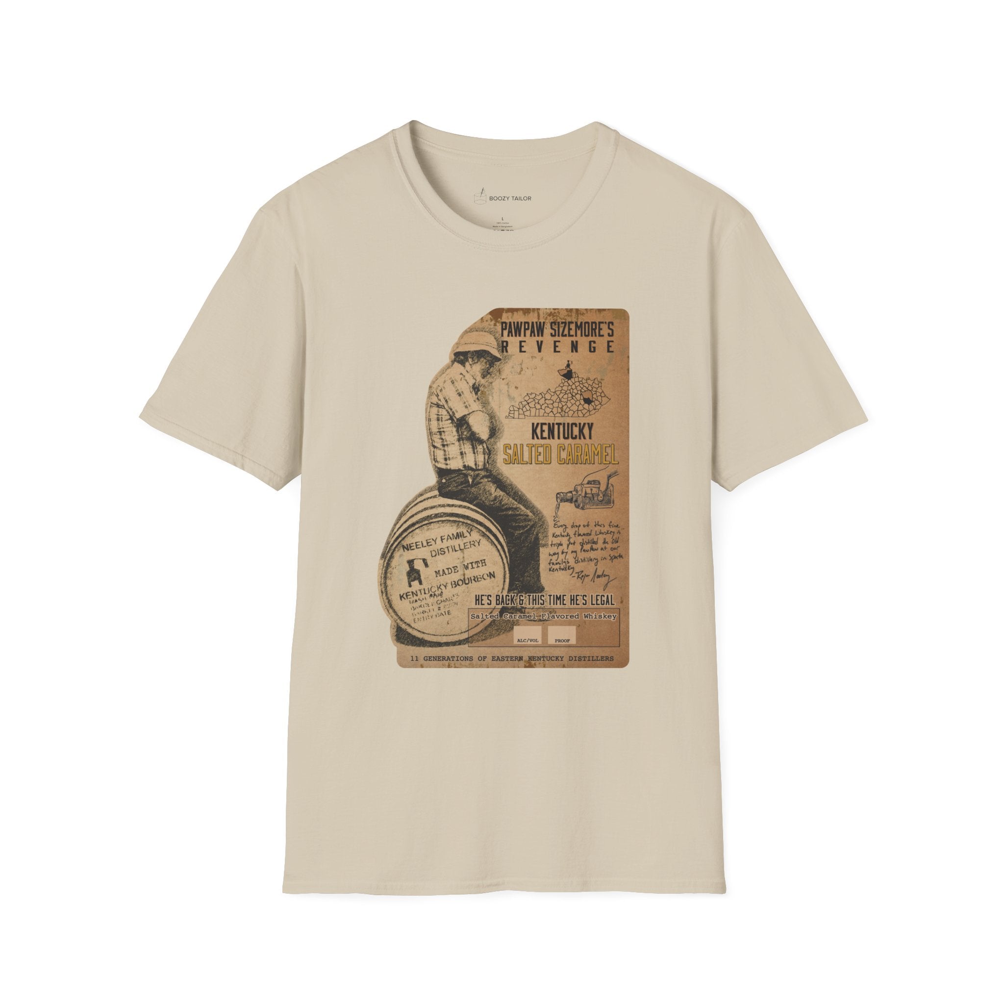 Neeley Family Distillery Papa Sizemore's Revenge Unisex Softstyle T-Shirt-5