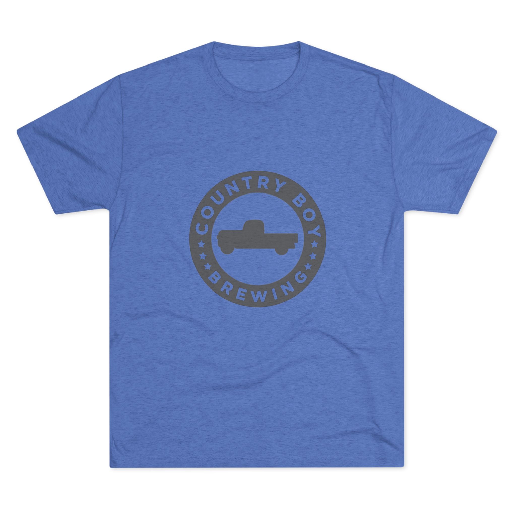 Country Boy Beer Logo Unisex Tri-Blend Crew Tee-8
