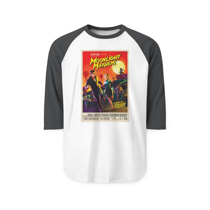 Filmland Moonlight Mayhem Unisex Three-Quarter Sleeve Raglan Shirt