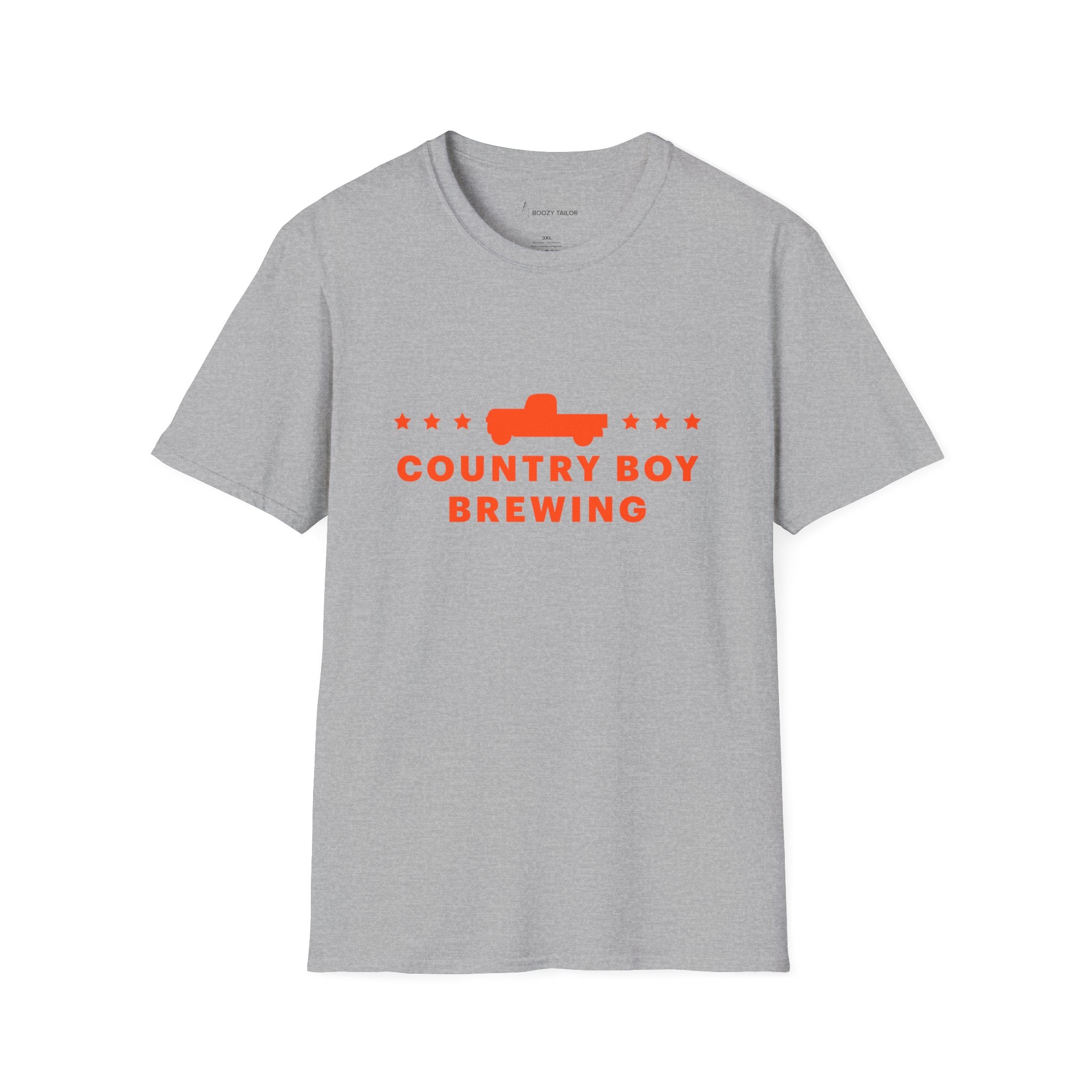 Country Boy Brewing Trucks and Stars Unisex Softstyle T-Shirt-4