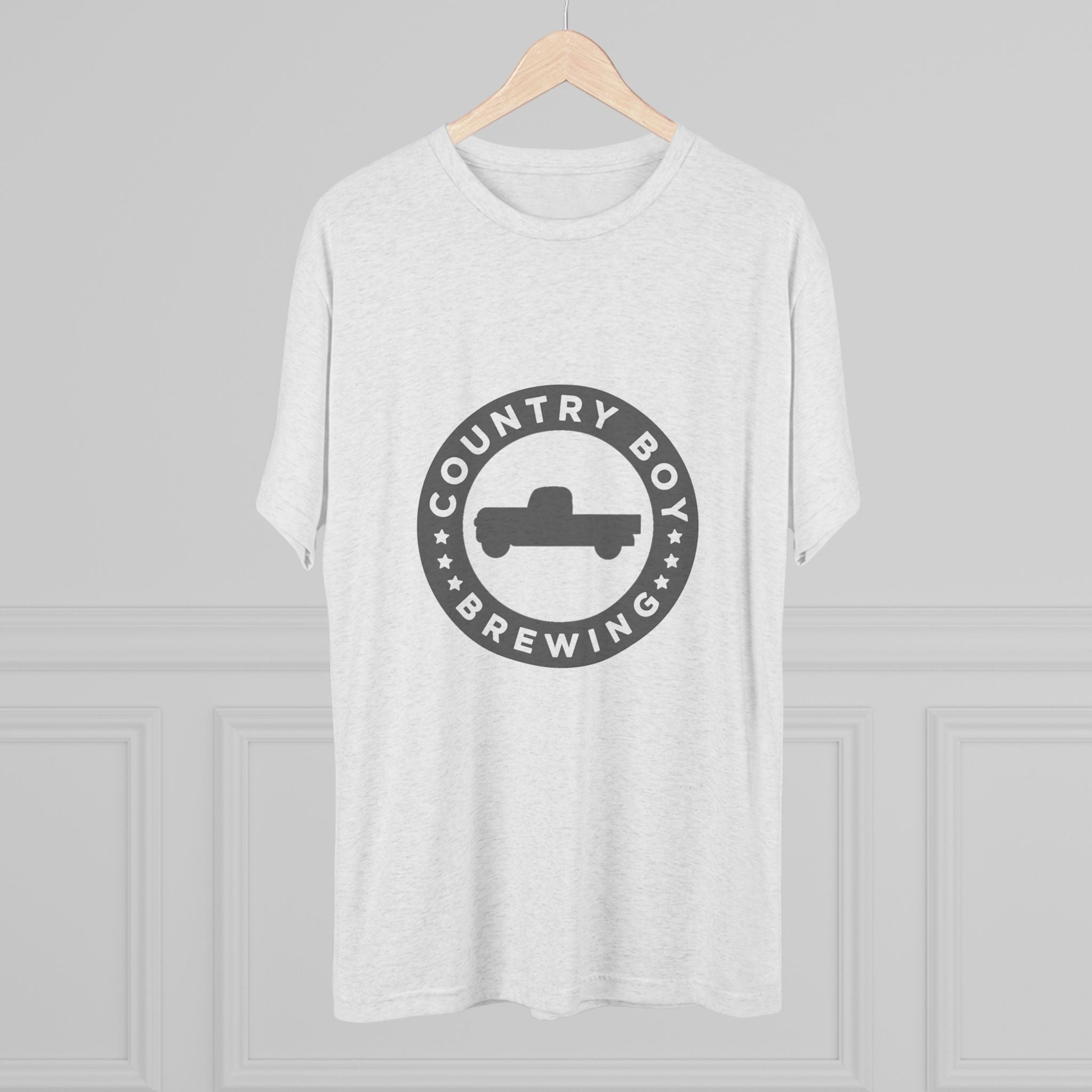 Country Boy Beer Logo Unisex Tri-Blend Crew Tee-15