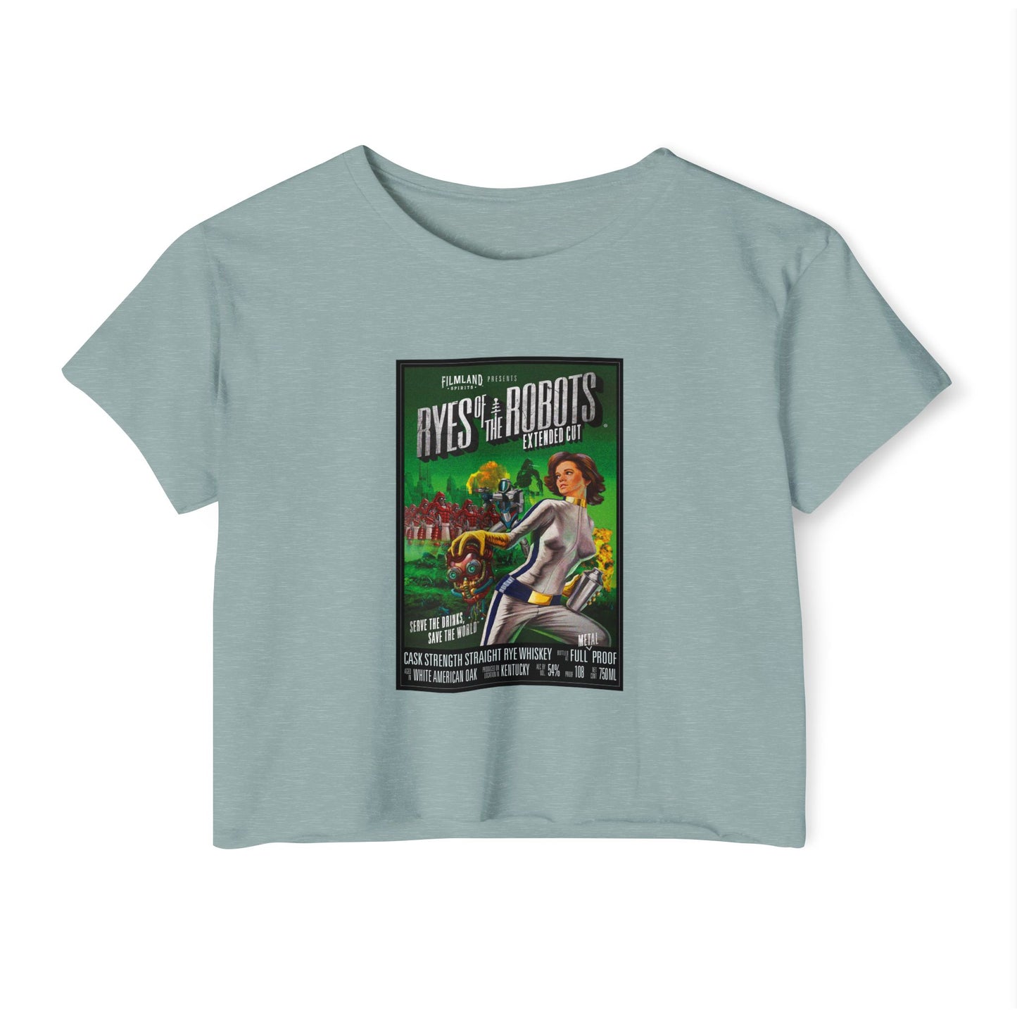 Filmland Ryes of the Robots Women's Festival Crop Top