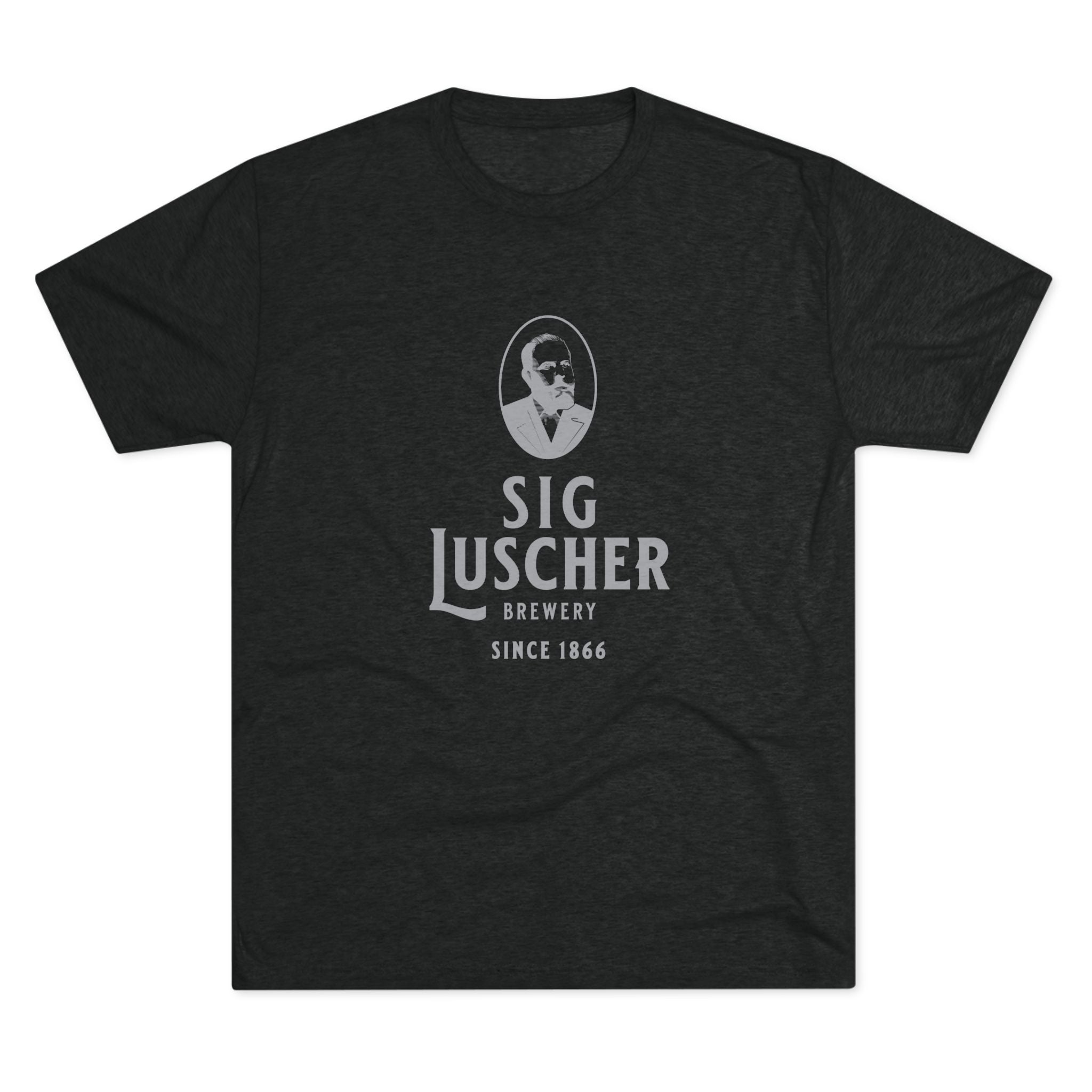 Sig Luscher Brewery Unisex Tri-Blend Crew Tee-3