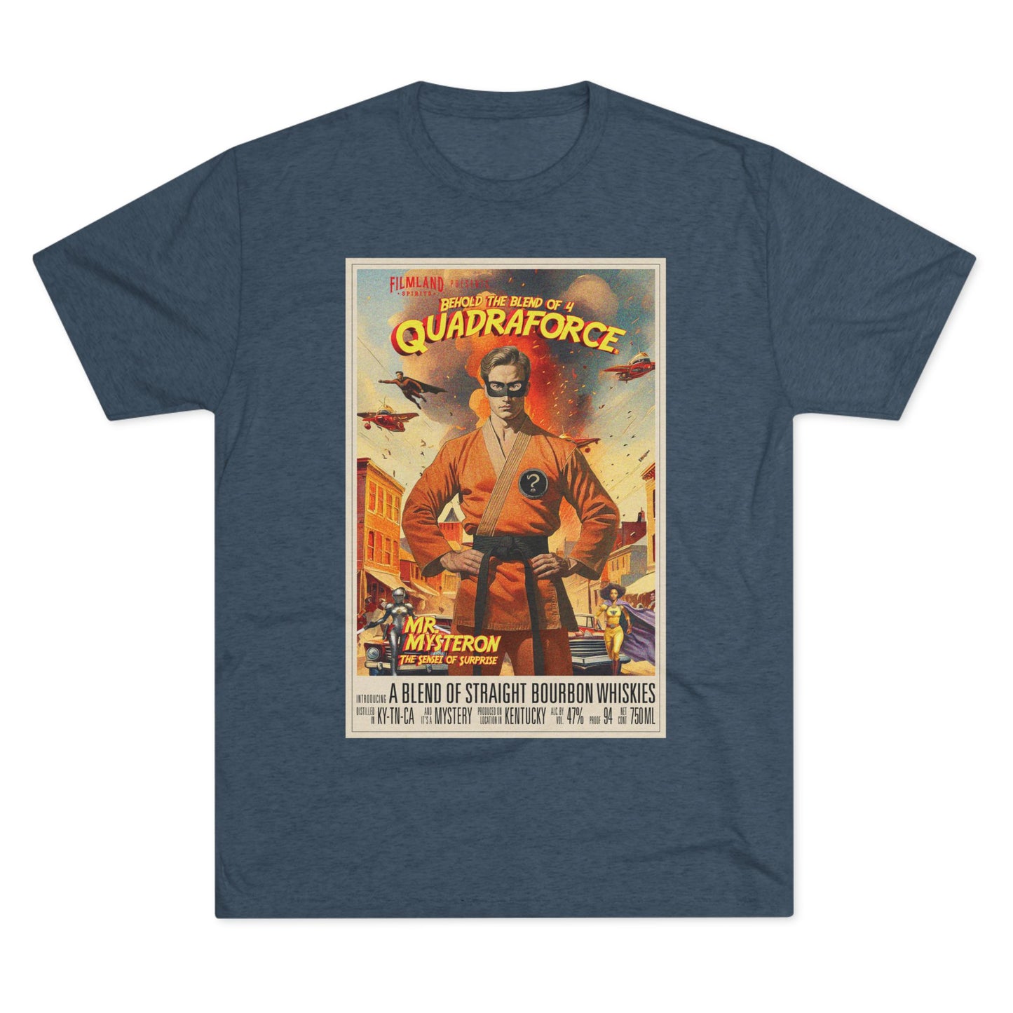 Filmland Quadraforce Unisex Tri-Blend Crew Tee