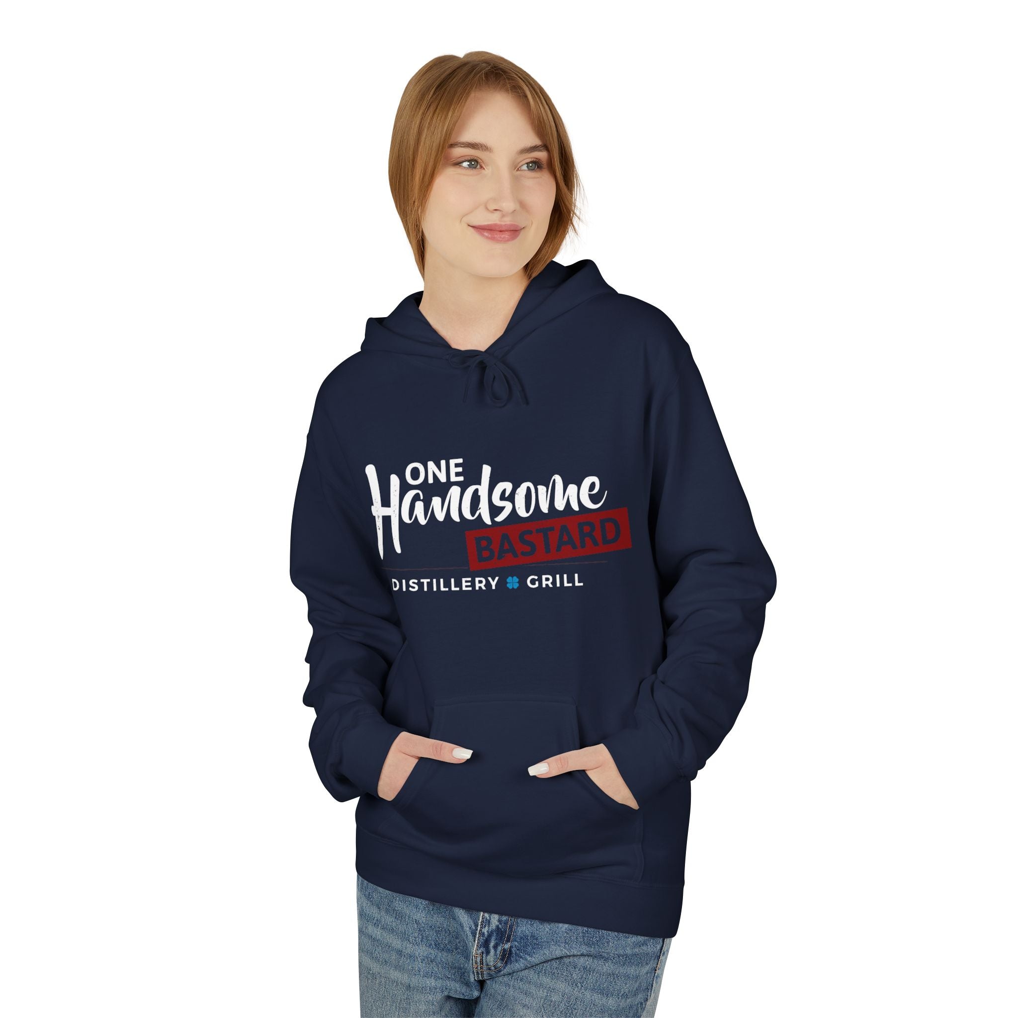 One Handsome Bastard Unisex Midweight Softstyle Fleece Hoodie-25