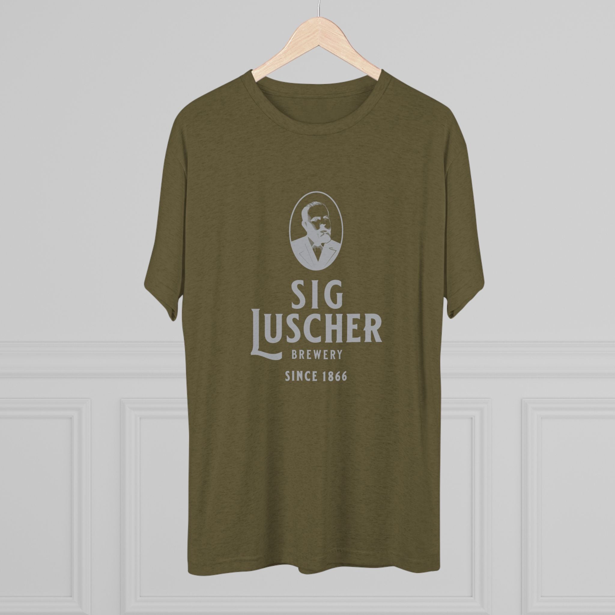 Sig Luscher Brewery Unisex Tri-Blend Crew Tee-13