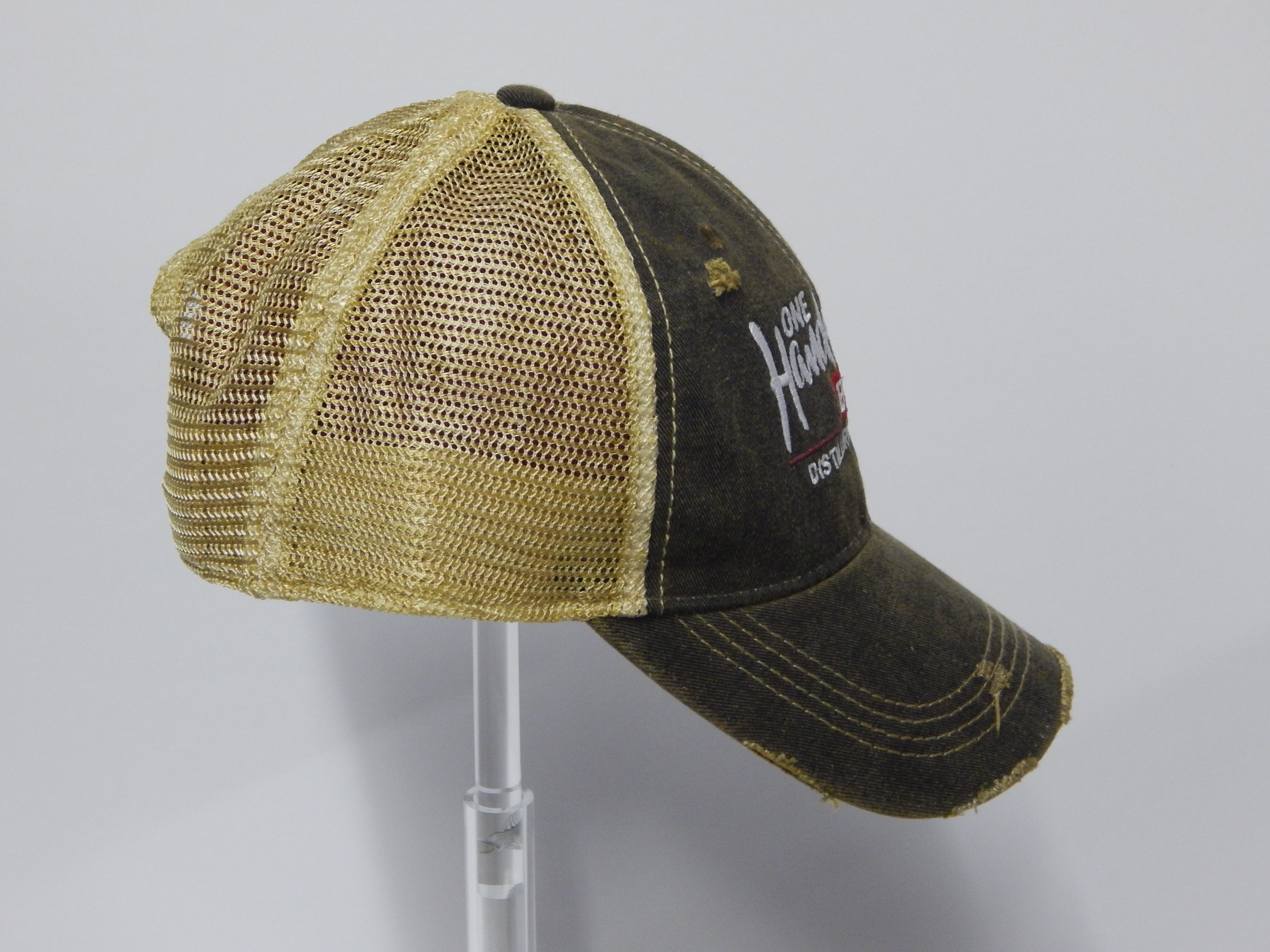 One Handsome Bastard Distressed Trucker Style Hat-5